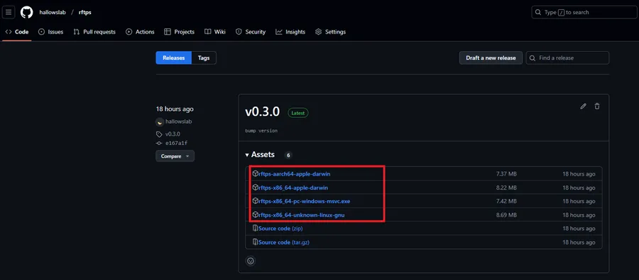 RFTPS Latest release downloads